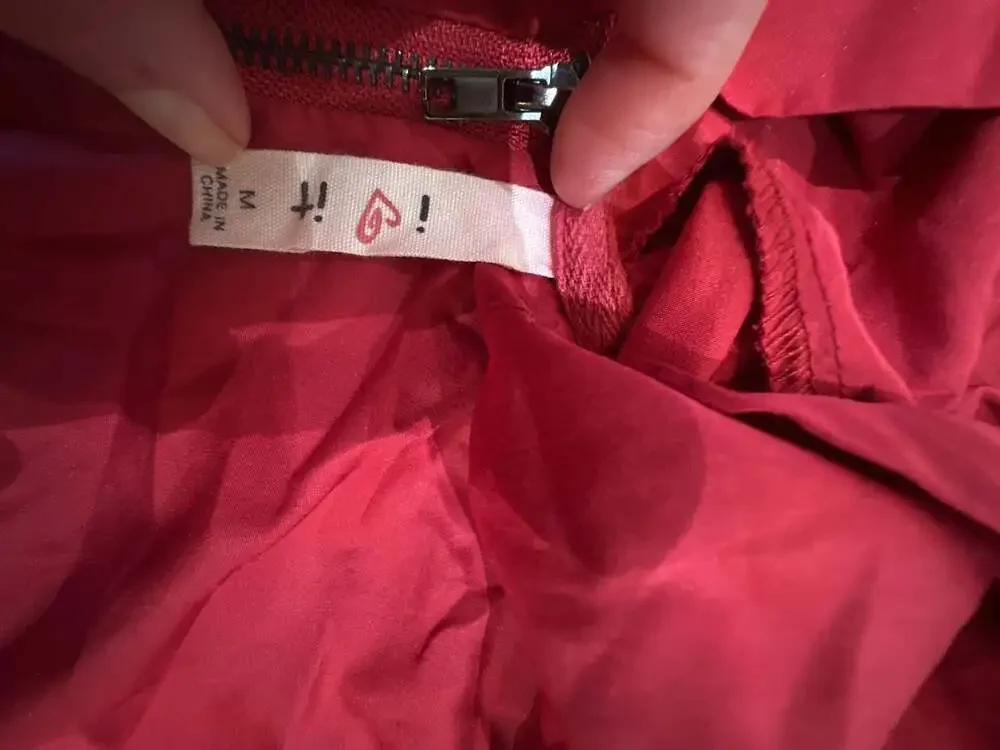 i <3 it Red Lightweight Half-Zip Hooded Anorak Windbreaker